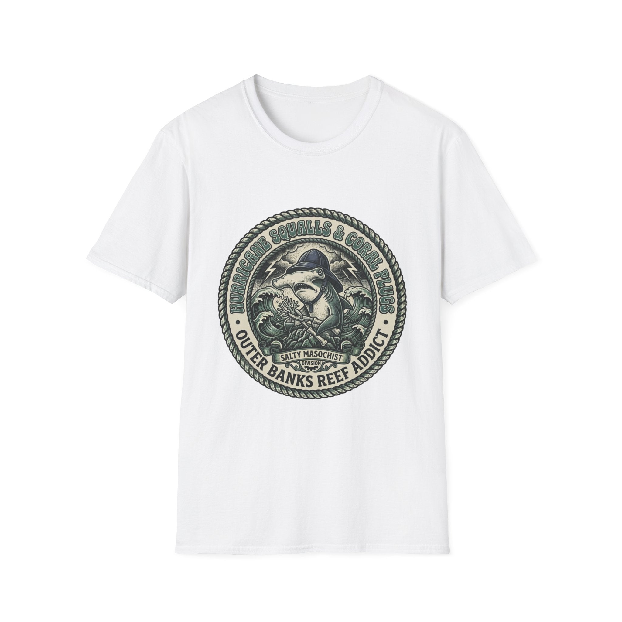 Outer Banks Reef Addict T-Shirt — Vintage Surf & Ocean Conservation Tee