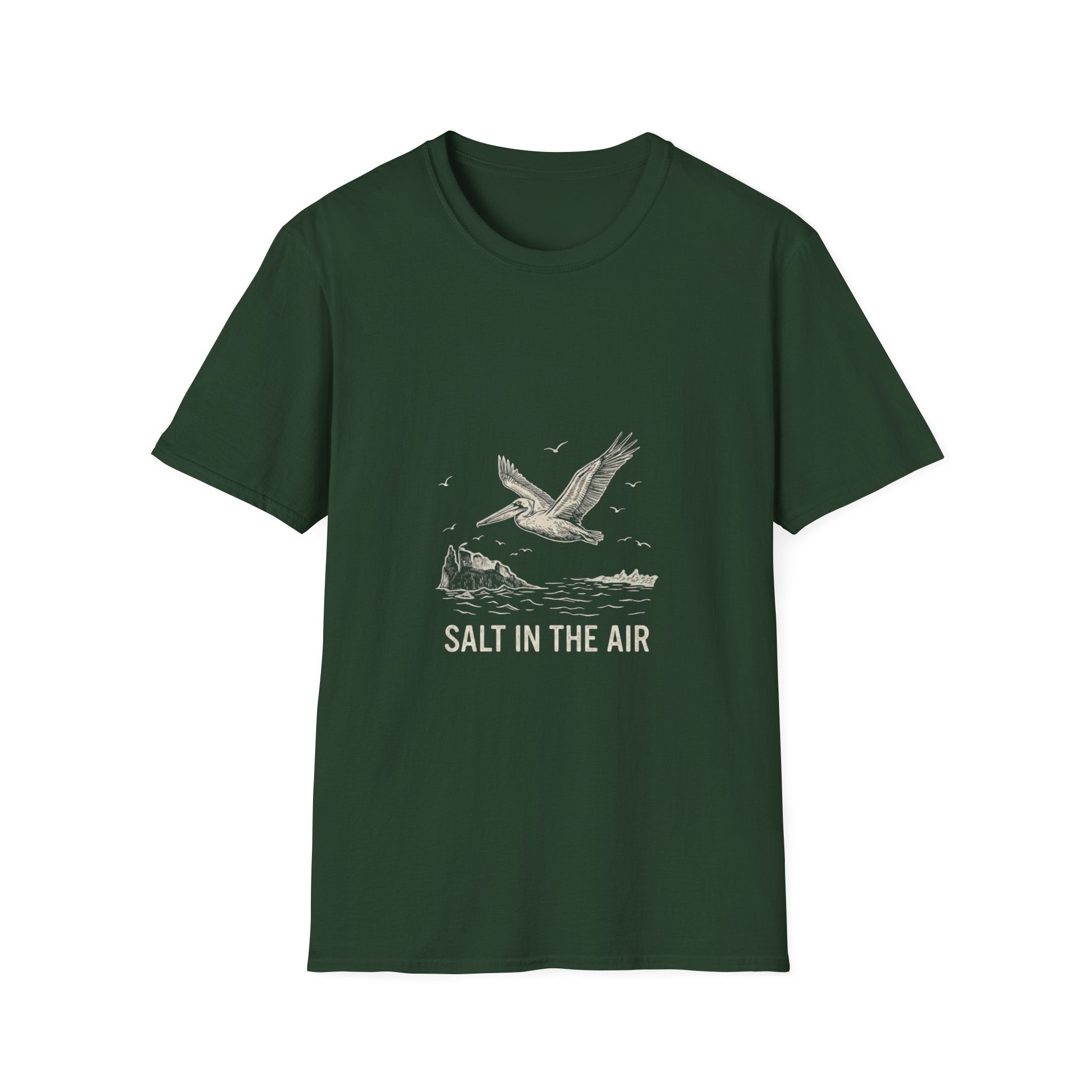 Salt in the Air Seagull Beach T-Shirt