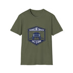 Shoreline Driven Salt & Sand T-Shirt — Coastal 4x4 Beach Adventure Tee