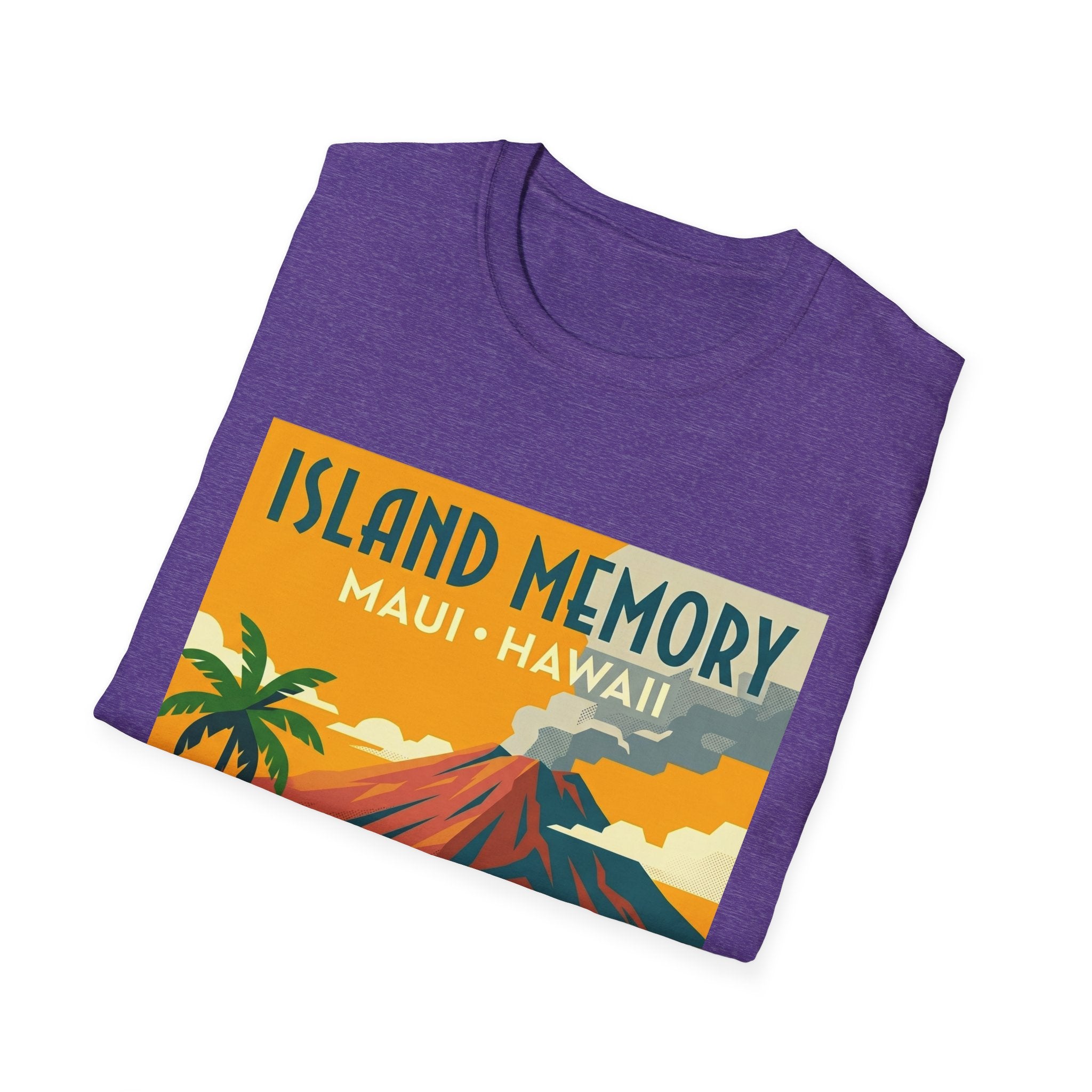 T-Shirt — Island Memory Maui Hawaii Vintage Travel Poster Design