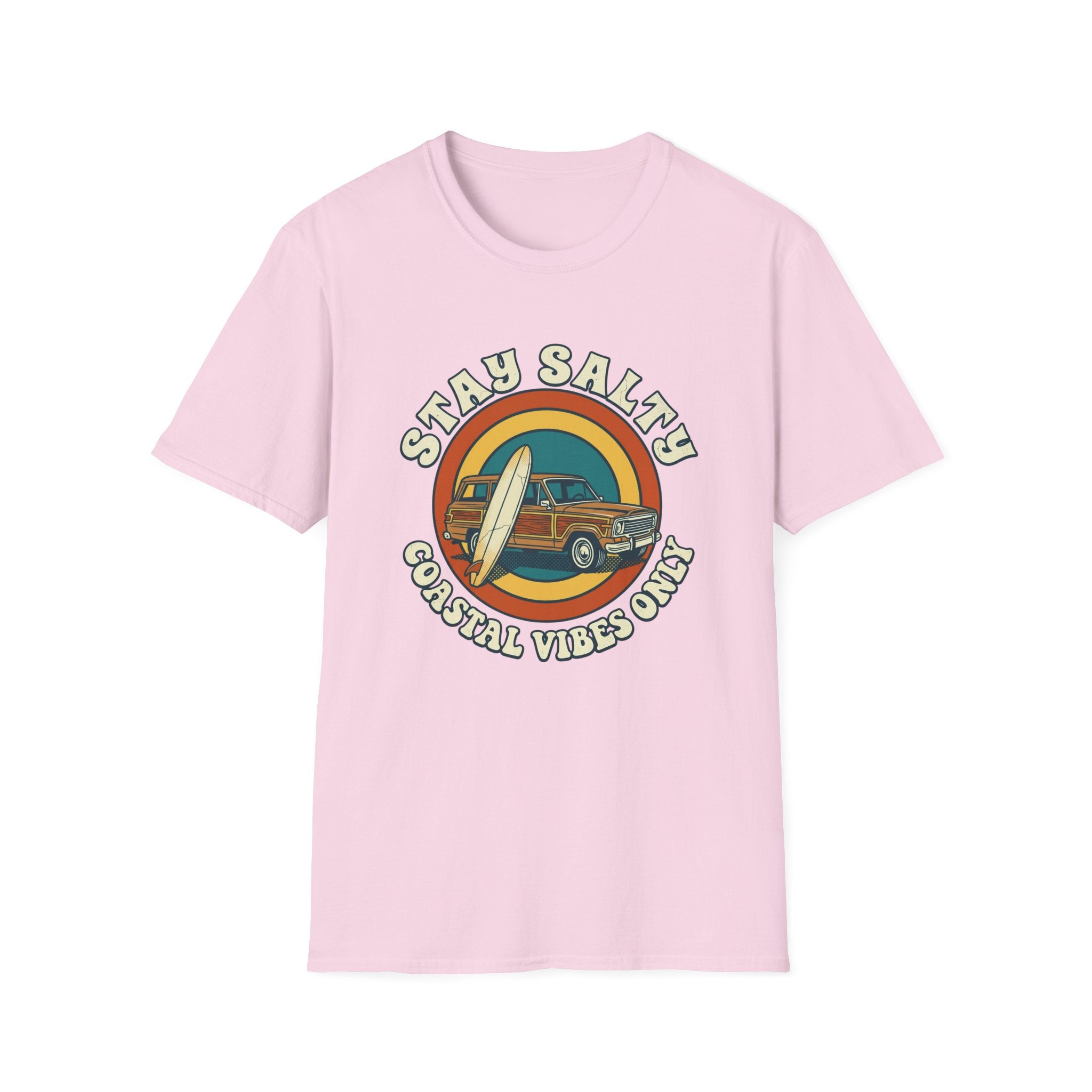 Stay Salty Surf Truck T-Shirt — Coastal Vibes Only Vintage Tee