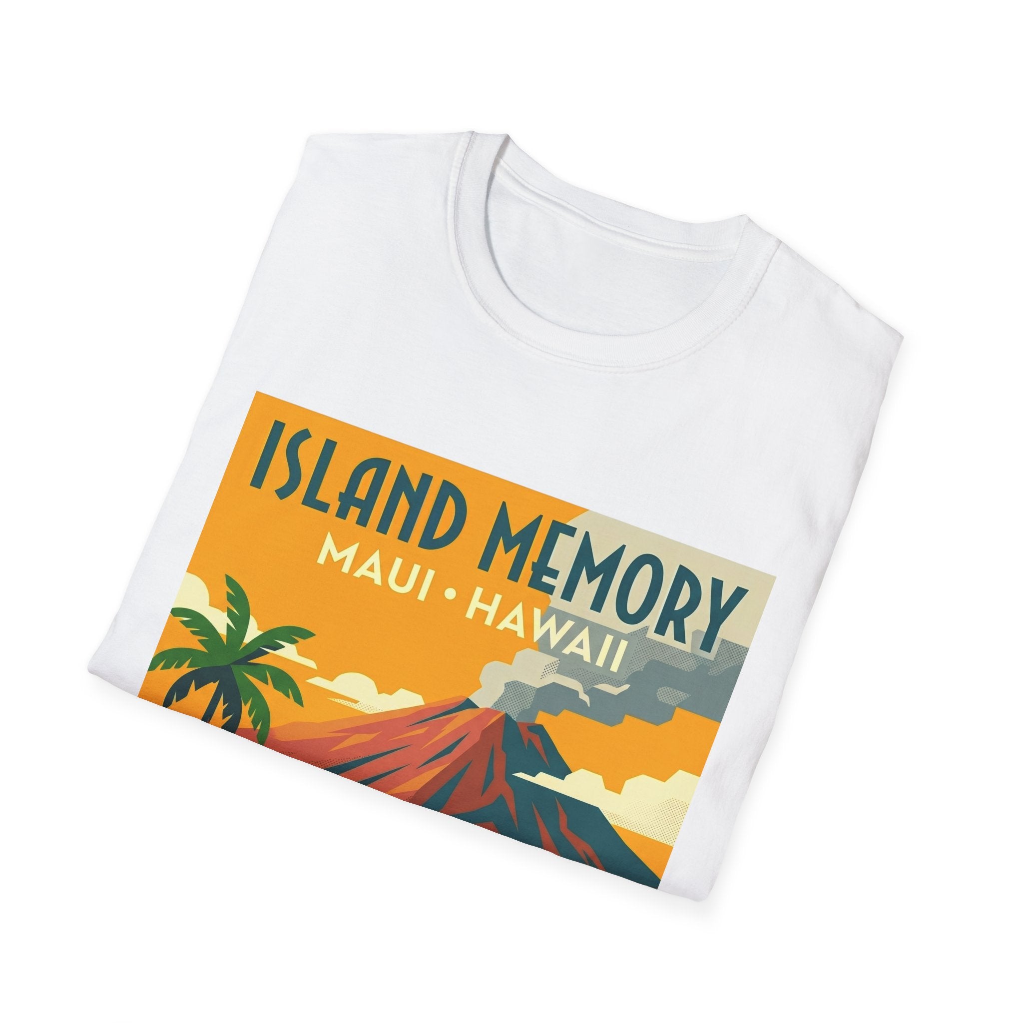 T-Shirt — Island Memory Maui Hawaii Vintage Travel Poster Design