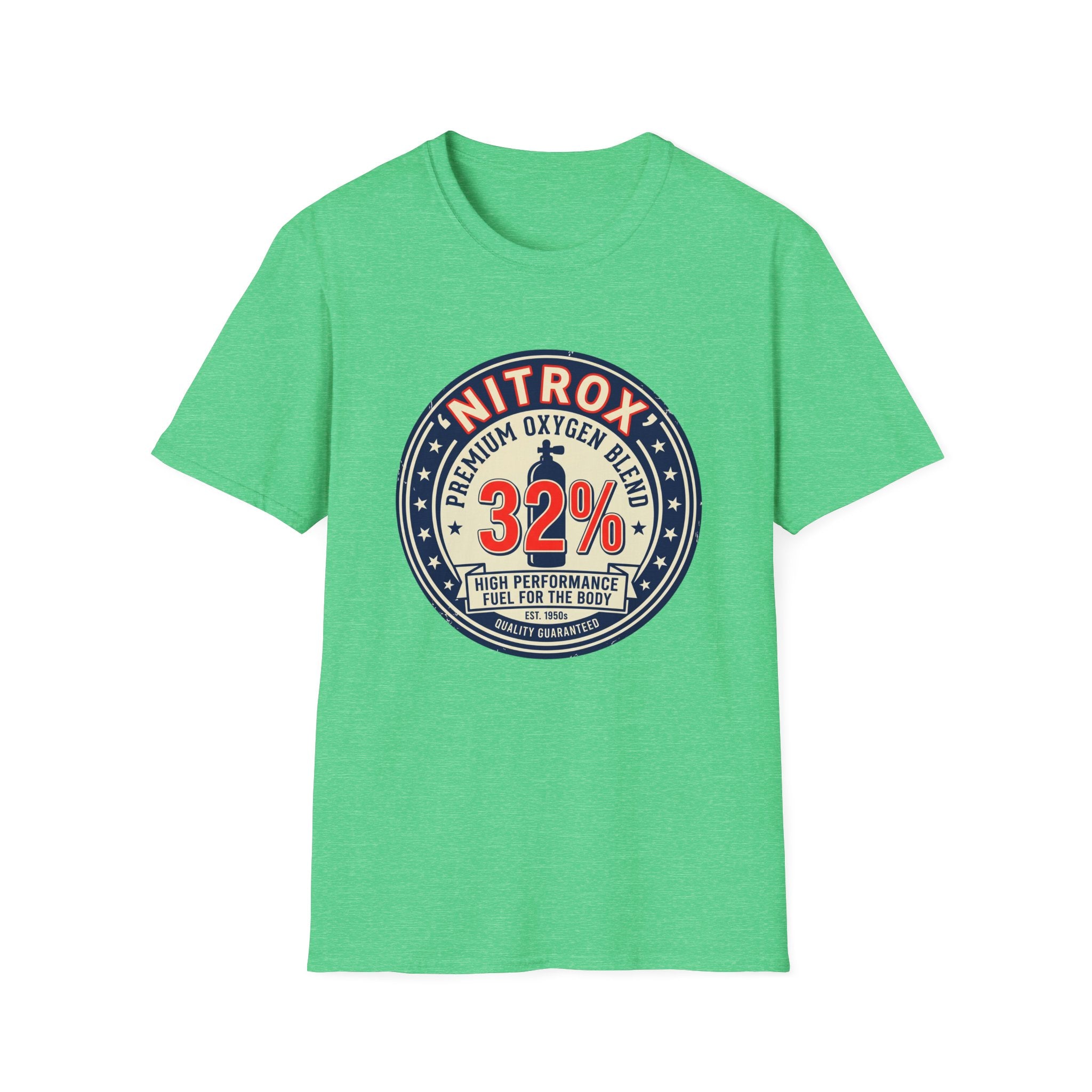 Nitrox 32% Dive T-Shirt — Premium Scuba Diving Oxygen Blend Tee