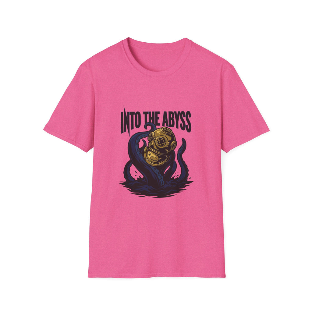 Into the Abyss T-Shirt — Deep Sea Diver & Octopus Graphic Tee