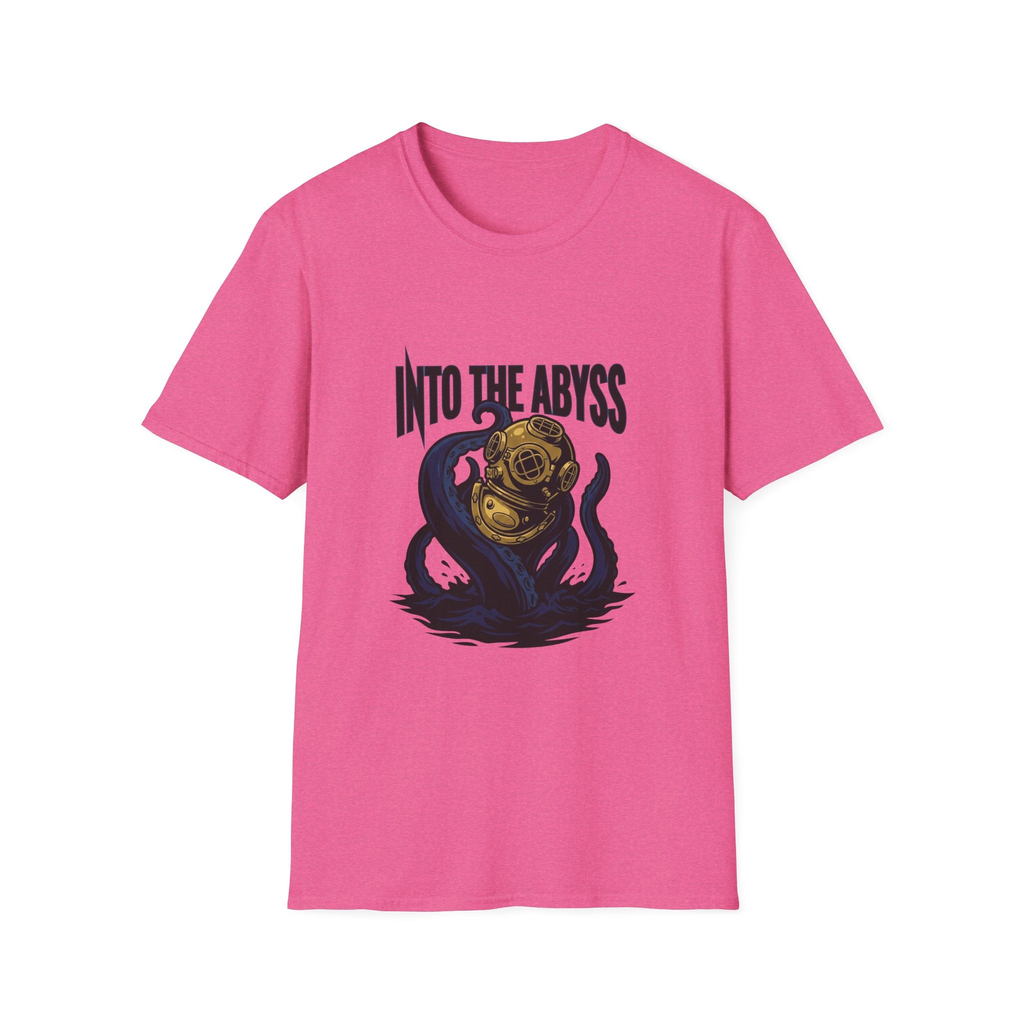 Into the Abyss T-Shirt — Deep Sea Diver & Octopus Graphic Tee
