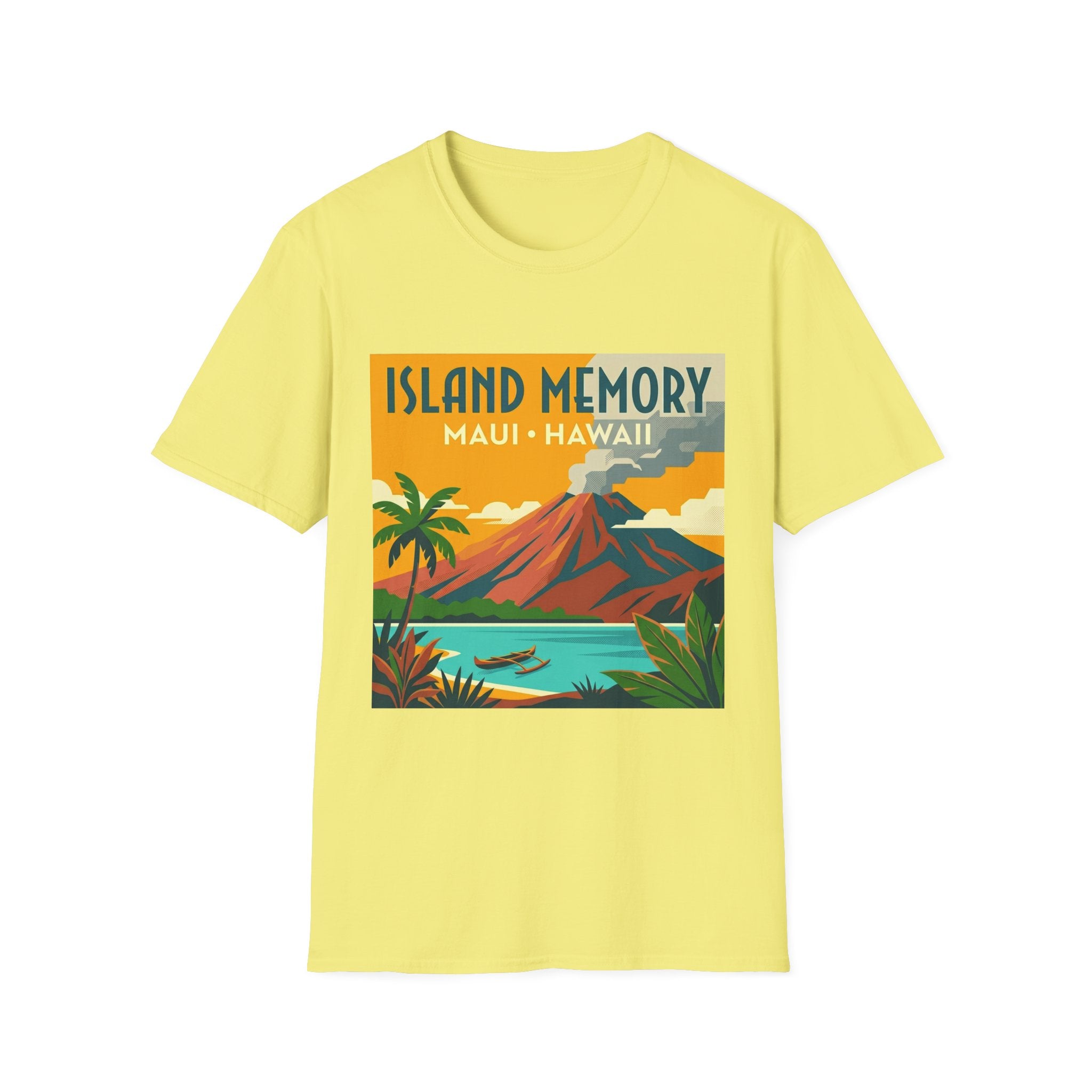 T-Shirt — Island Memory Maui Hawaii Vintage Travel Poster Design