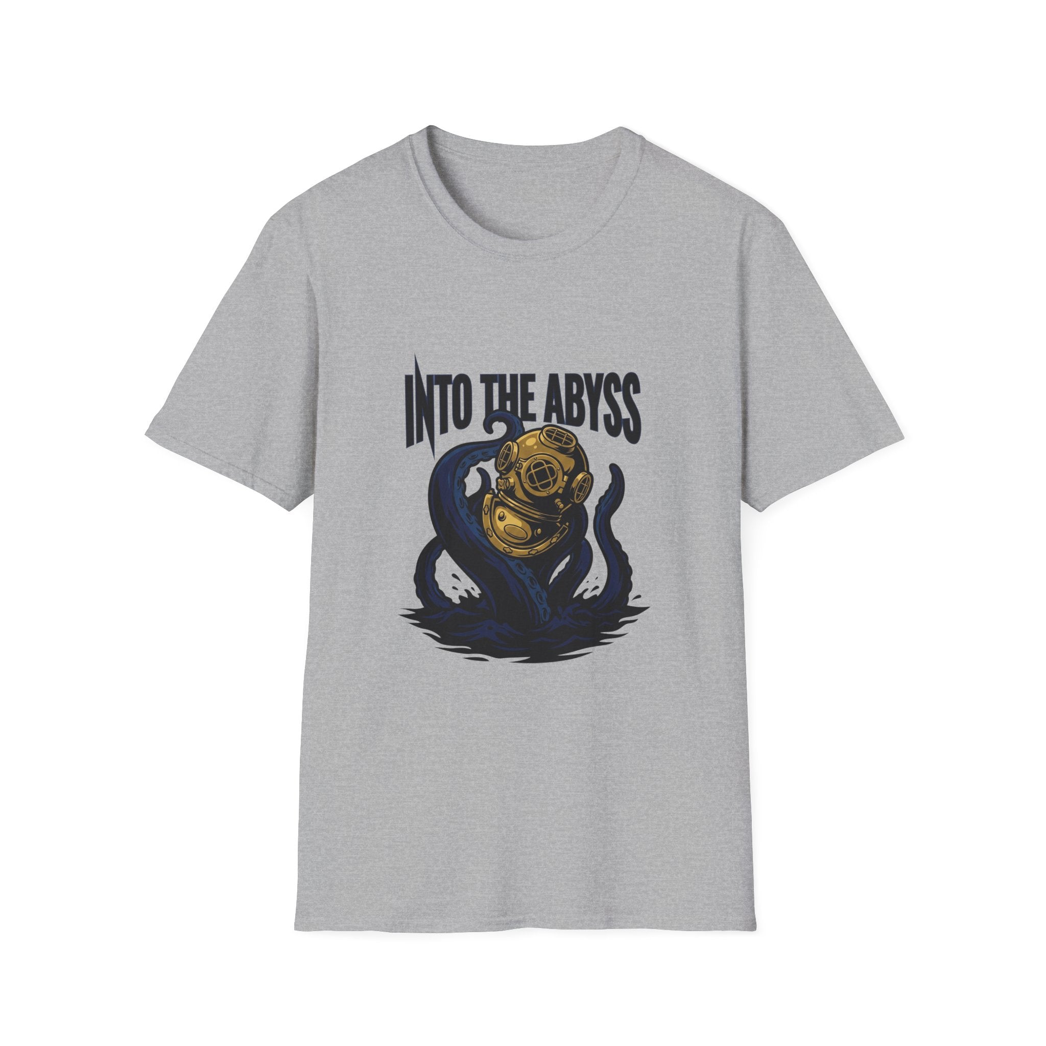 Into the Abyss T-Shirt — Deep Sea Diver & Octopus Graphic Tee