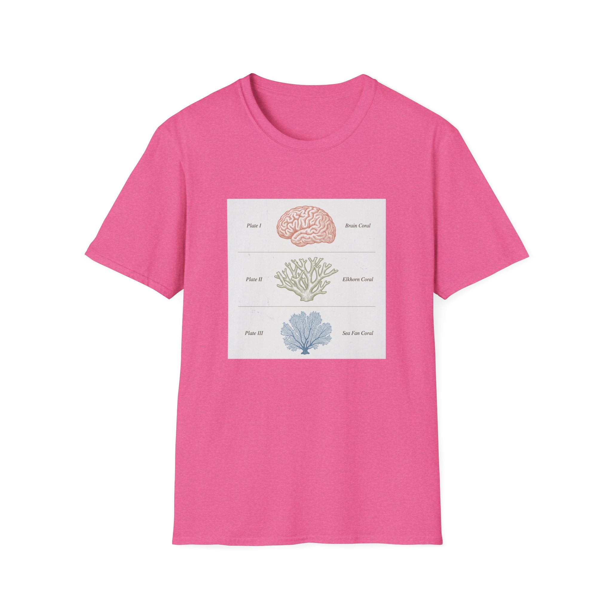 Brain, Coral, Sea Life T-Shirt – "Plant It, Grow It, Love It" Ocean Anatomy Tee