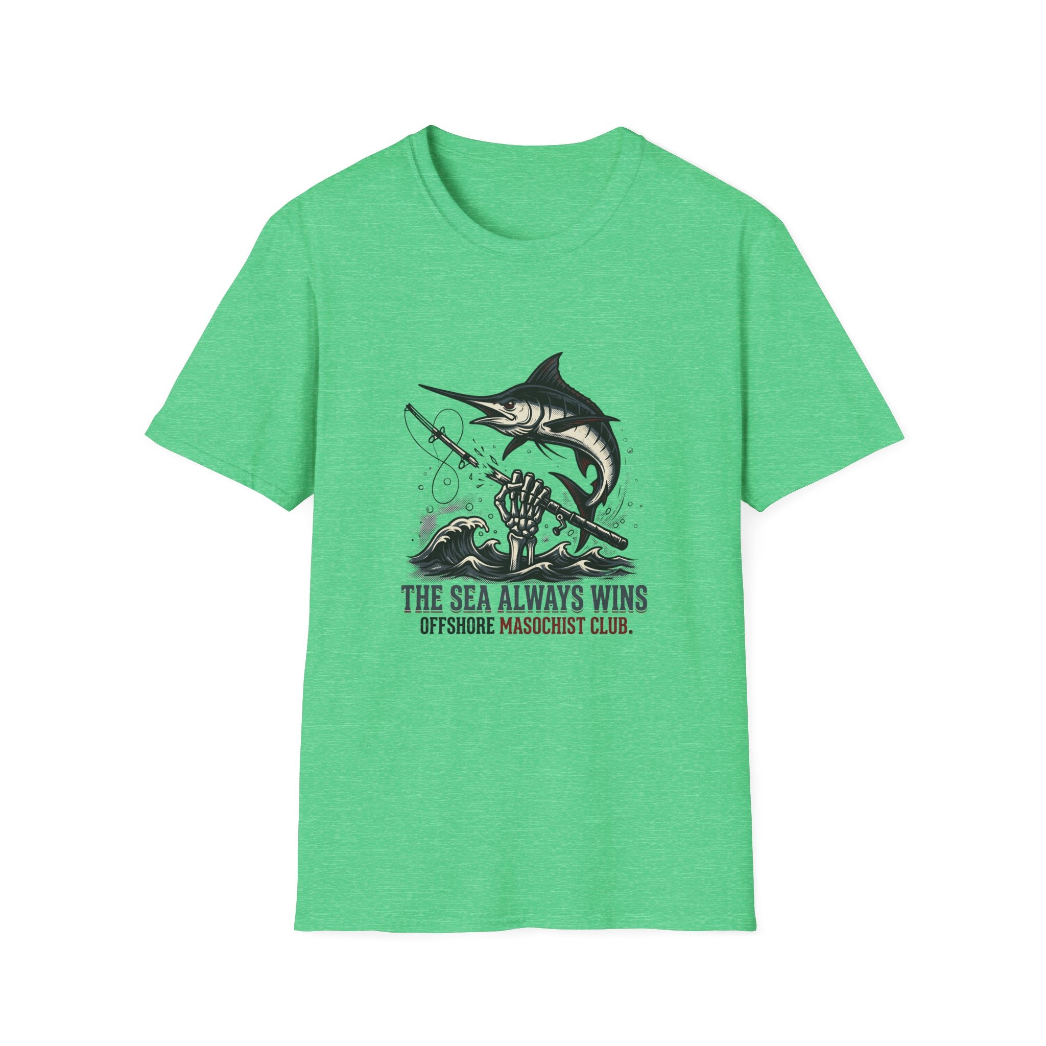 The Sea Always Wins Marlin T-Shirt - Offshore Fishing Graphic Tee