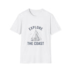 Explore The Coast Sailboat T-Shirt — Nautical Adventure Tee