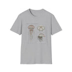 Vintage Jellyfish Illustration T-Shirt — Marine Biology Art Tee