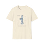 T-Shirt - Nautical Lighthouse Blueprint Tee (Sailor Coast Maritime Design)