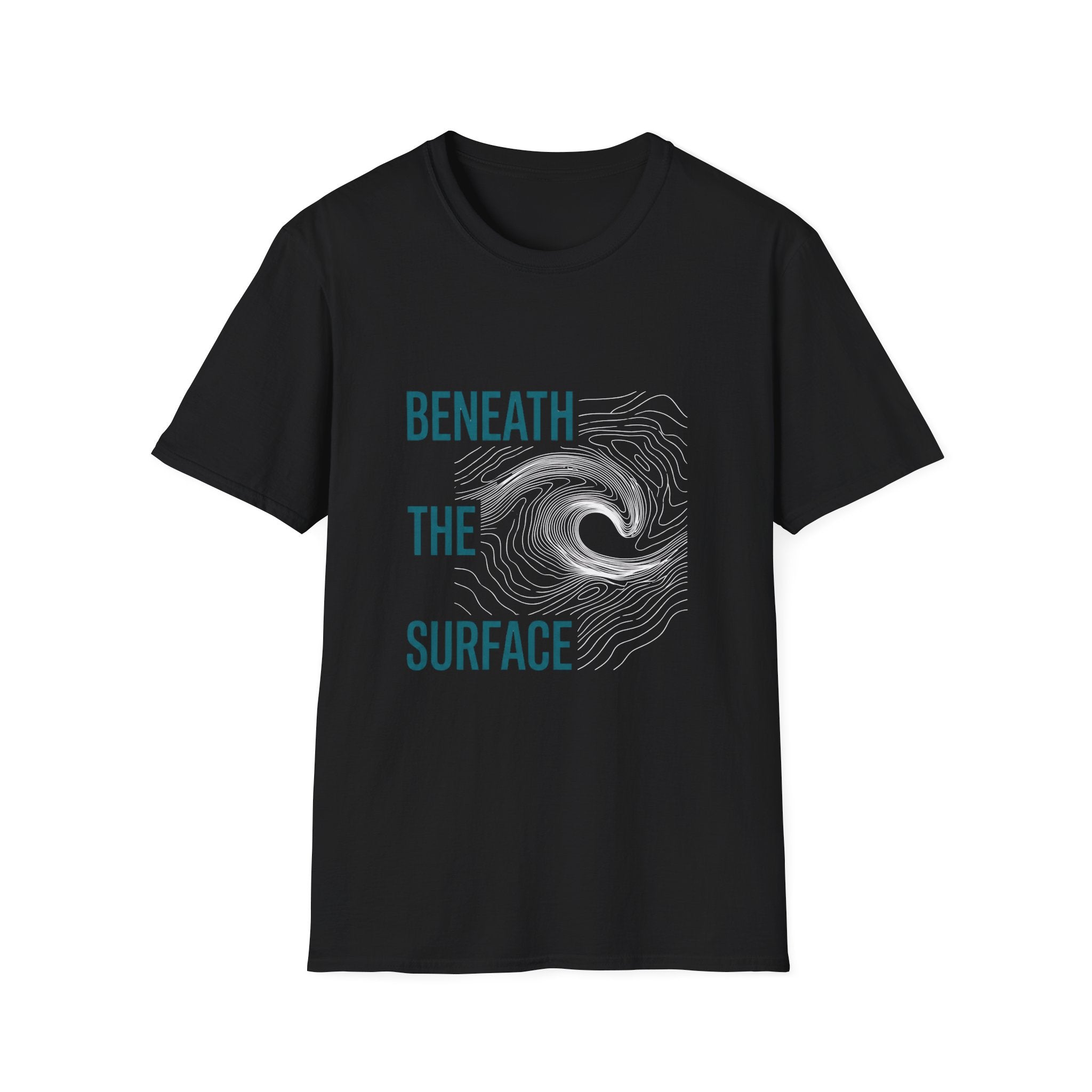 T-Shirt — "Beneath the Surface" Ocean Wave Graphic Tee