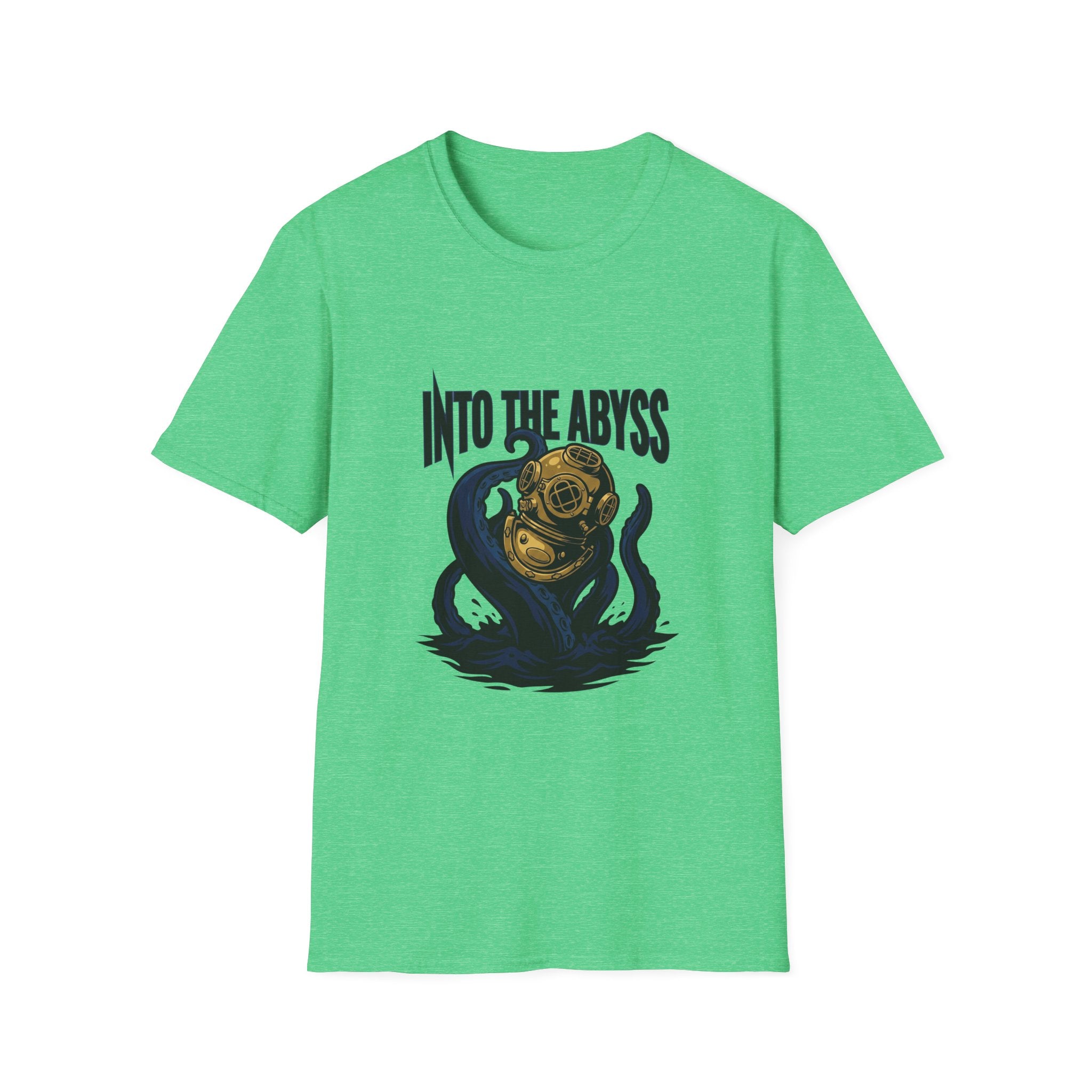 Into the Abyss T-Shirt — Deep Sea Diver & Octopus Graphic Tee
