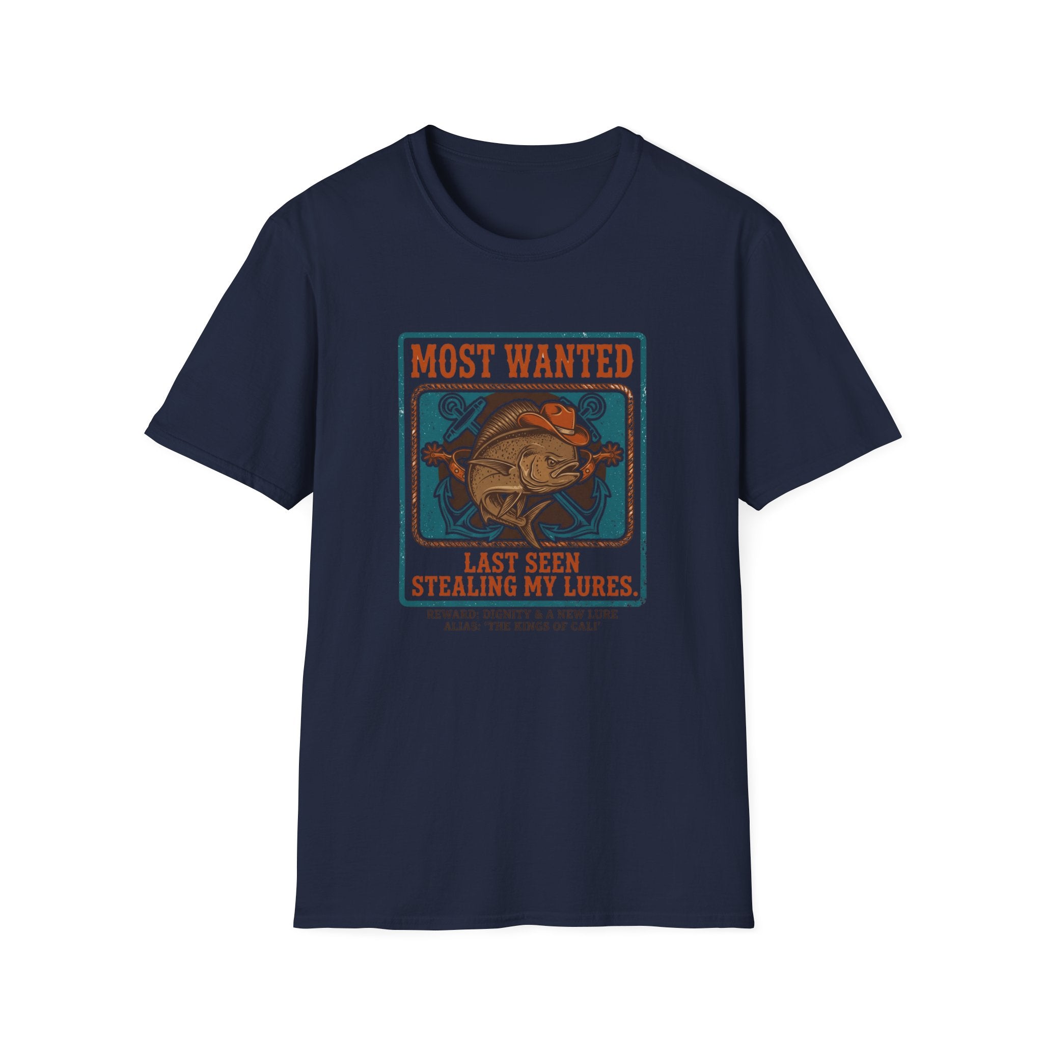 Most Wanted Fishing Shirt - "Last Seen Stealing My Lures" Tee