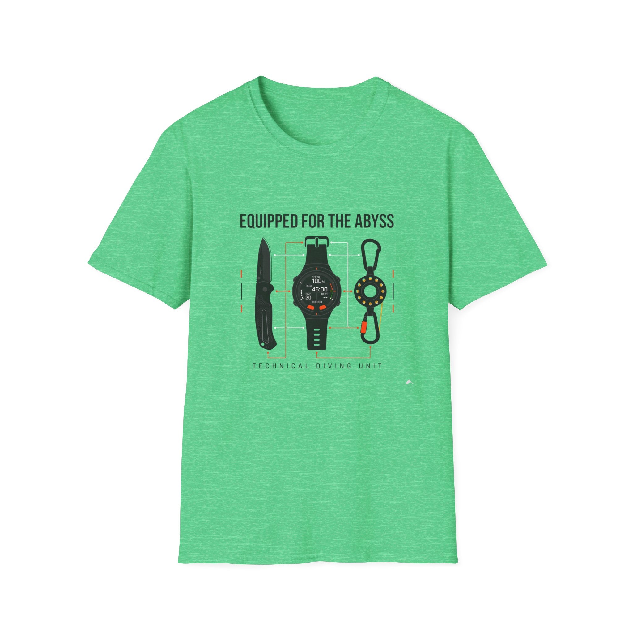 Equipped for the Abyss Scuba Gear T-Shirt — Technical Diving Tools Tee