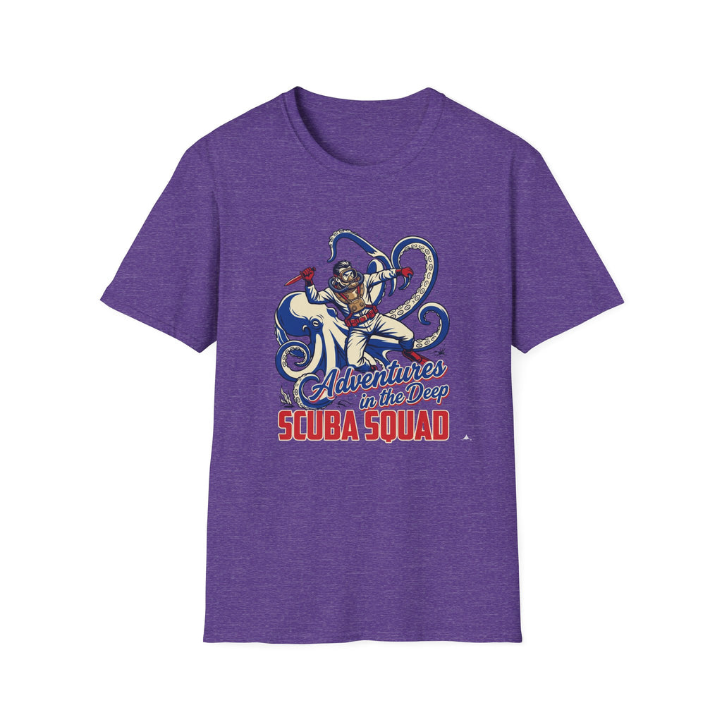 Scuba Squad T-Shirt — 'Adventures in the Deep' Vintage Diver Octopus Graphic Tee