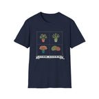 Plant Lover T-Shirt — Botanical Pots Design (Succulent & Cactus)