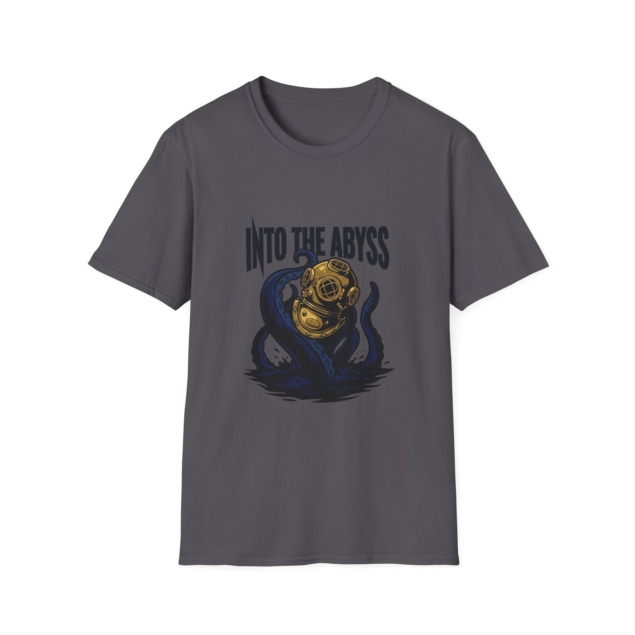 Into the Abyss T-Shirt — Deep Sea Diver & Octopus Graphic Tee