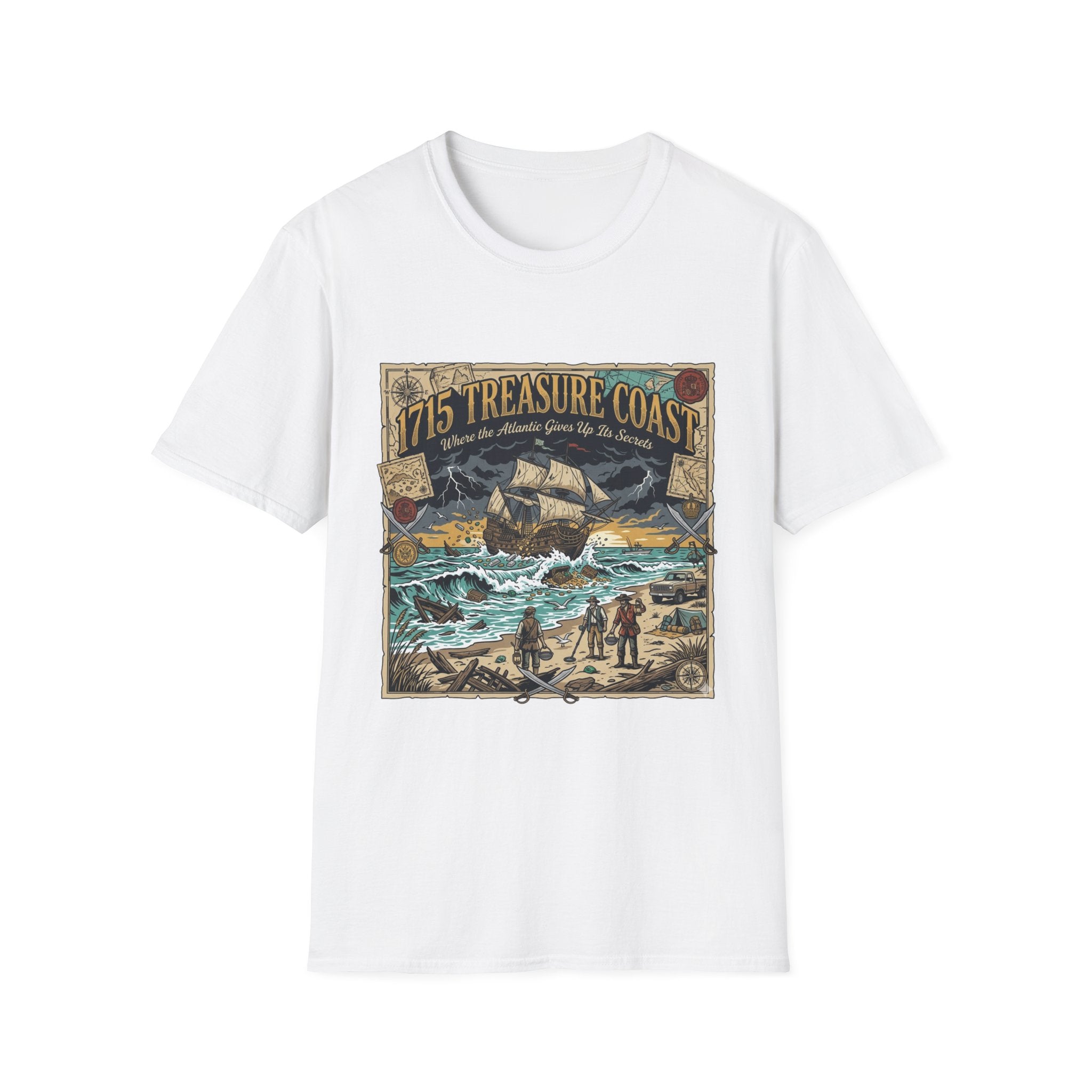 Treasure Coast 1715 Vintage Ship T-Shirt