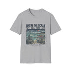 Where the Ocean Calls Home T‑Shirt — Coastal Lighthouse Graphic Tee (Outer Banks)
