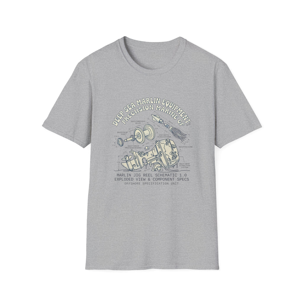 Vintage Space Capsule Diagram T-Shirt — Apollo Rocket Science Illustration Tee