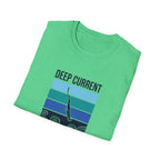 T-shirt graphique Deep Current — T-shirt de plongeur océanique « La pression forge le caractère »