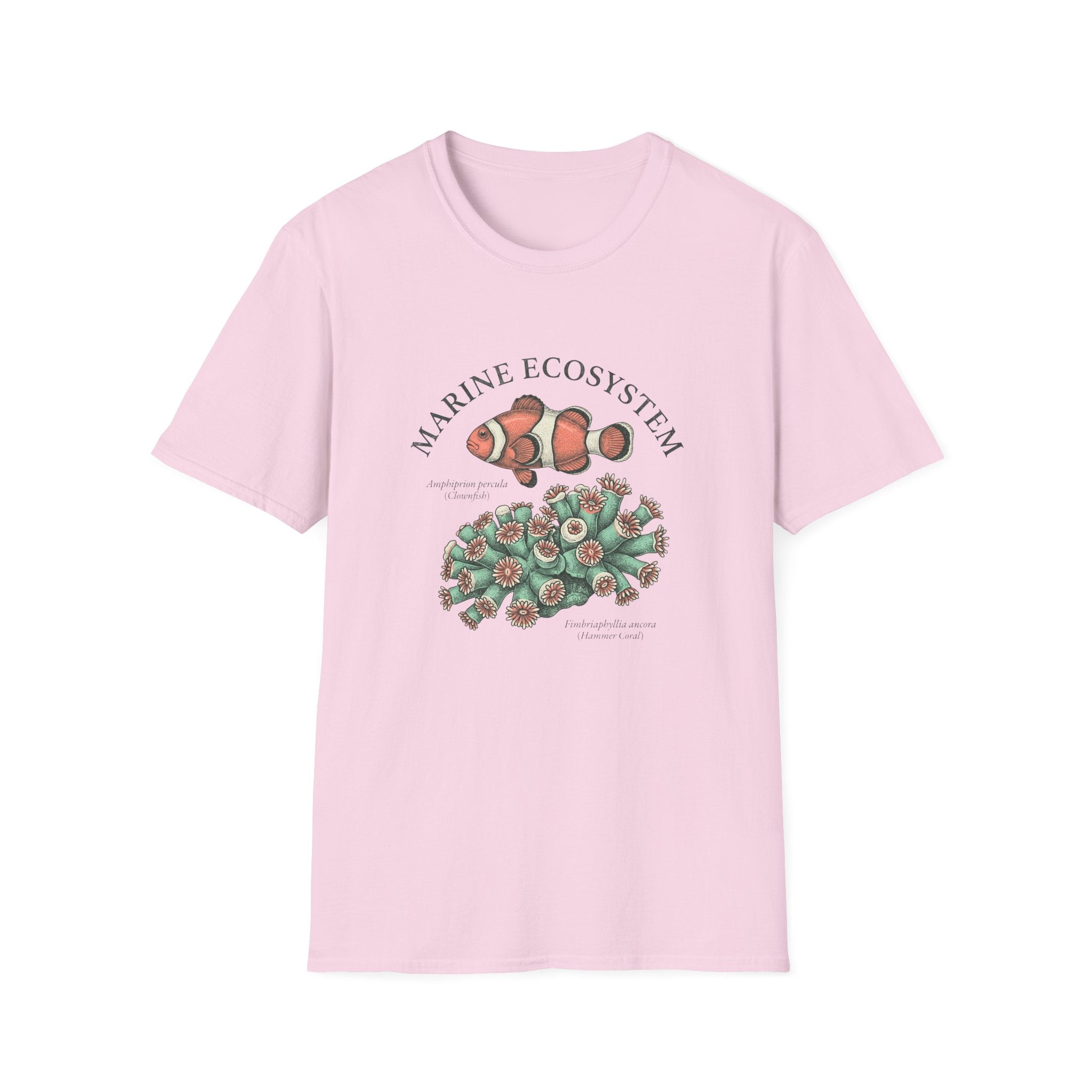 Marine Ecosystem Clownfish & Coral T-Shirt