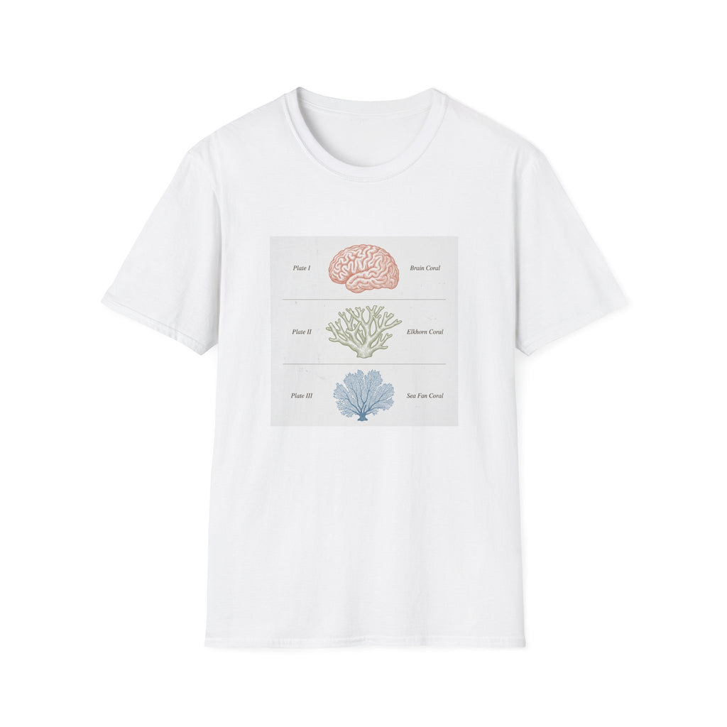 Brain, Coral, Sea Life T-Shirt – "Plant It, Grow It, Love It" Ocean Anatomy Tee