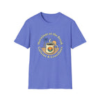Beach Coffee T-Shirt — "Mornings at the Beach: Sunshine & Caffeine"