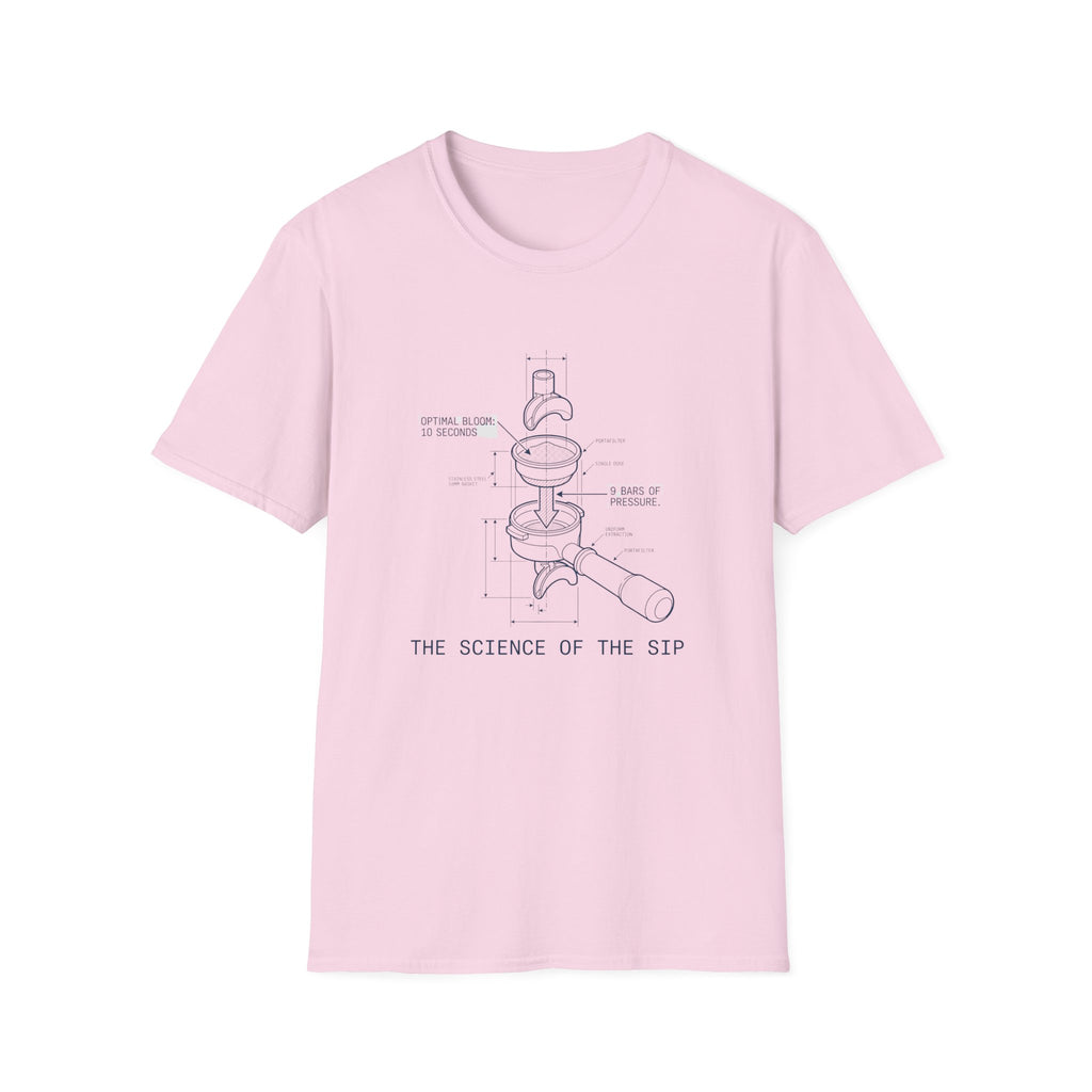 Coffee Diagram T-Shirt — "The Science of the Sip" Espresso Blueprint Tee