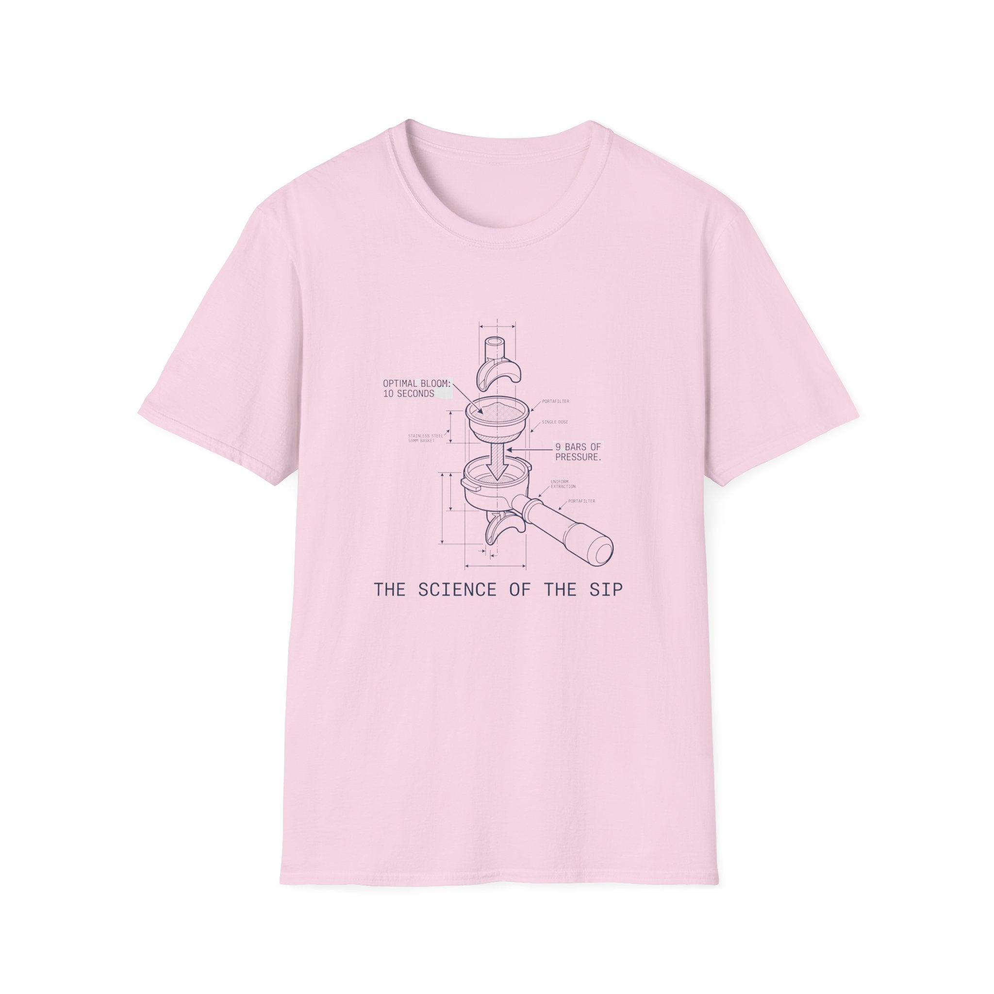 Coffee Diagram T-Shirt — "The Science of the Sip" Espresso Blueprint Tee