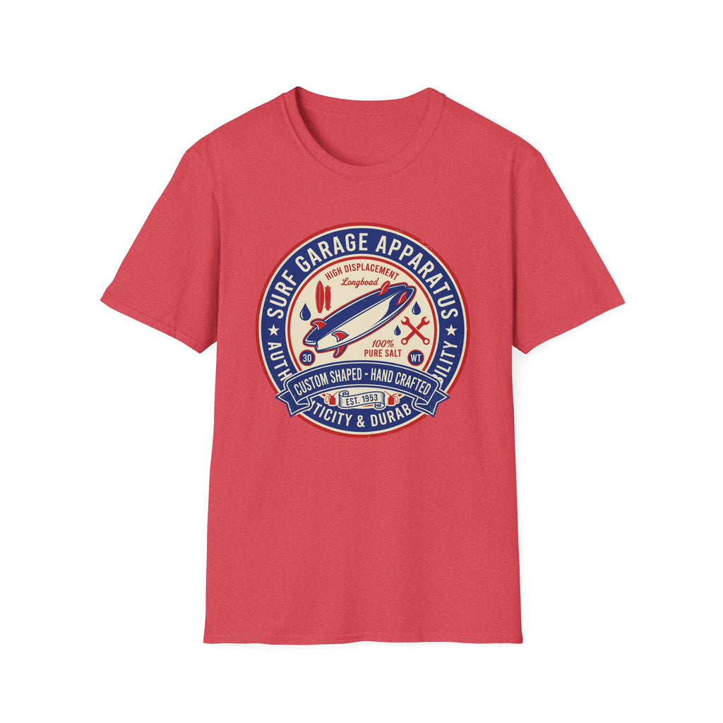 Garage Surf Apparel T-Shirt — Retro Surfboard Badge Design