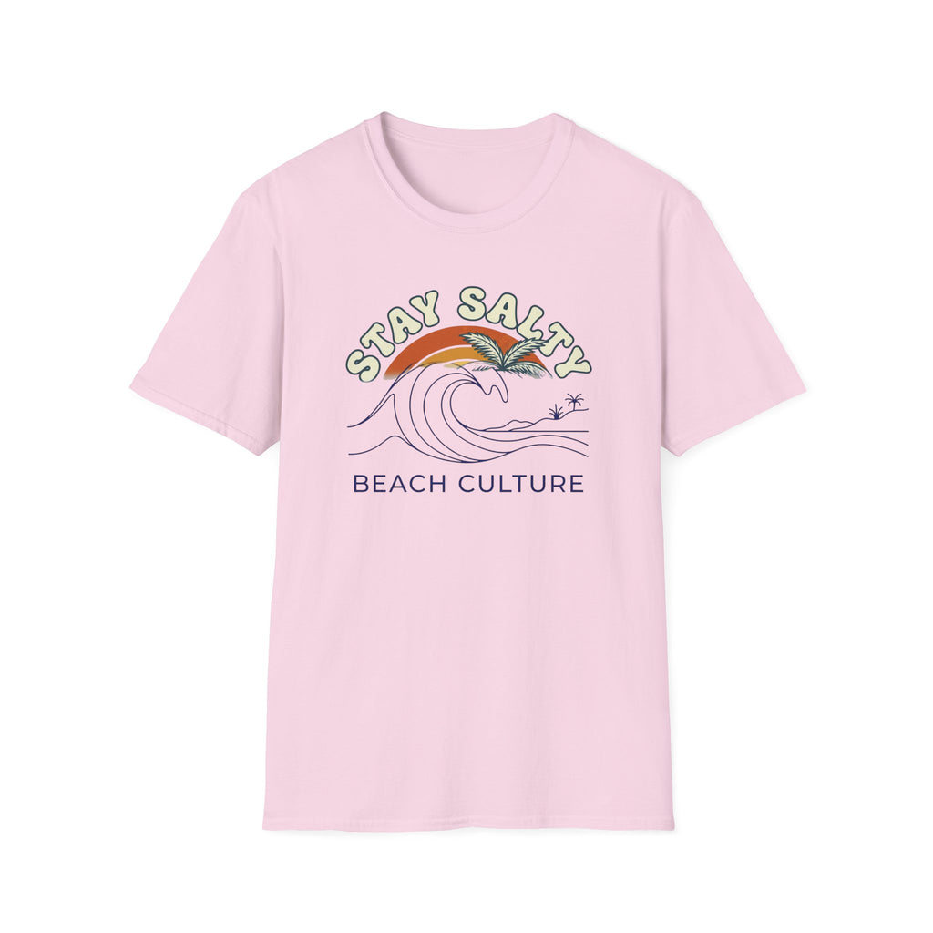 Stay Salty Beach Culture T-Shirt — Retro Wave Surf Graphic Tee