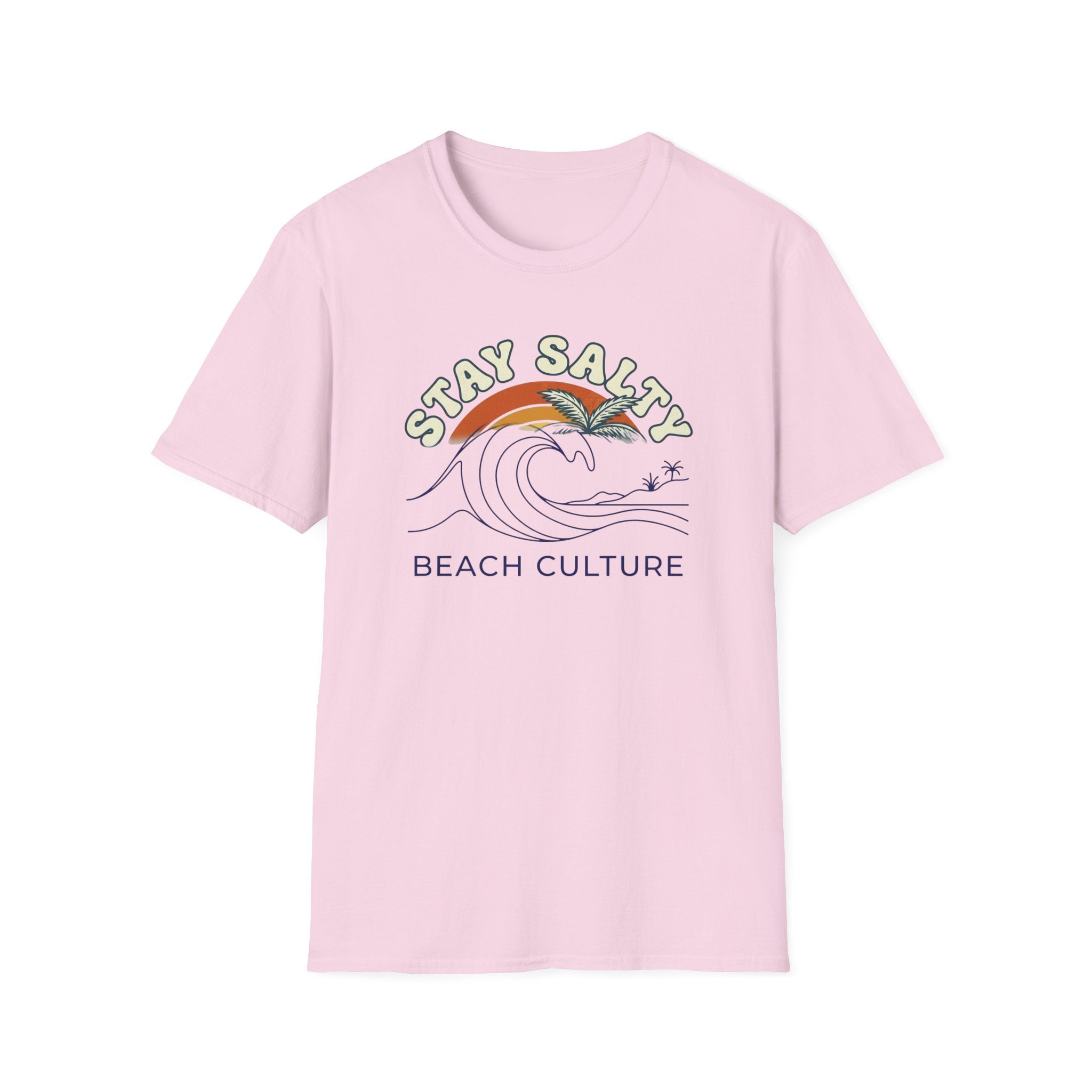 Stay Salty Beach Culture T-Shirt — Retro Wave Surf Graphic Tee
