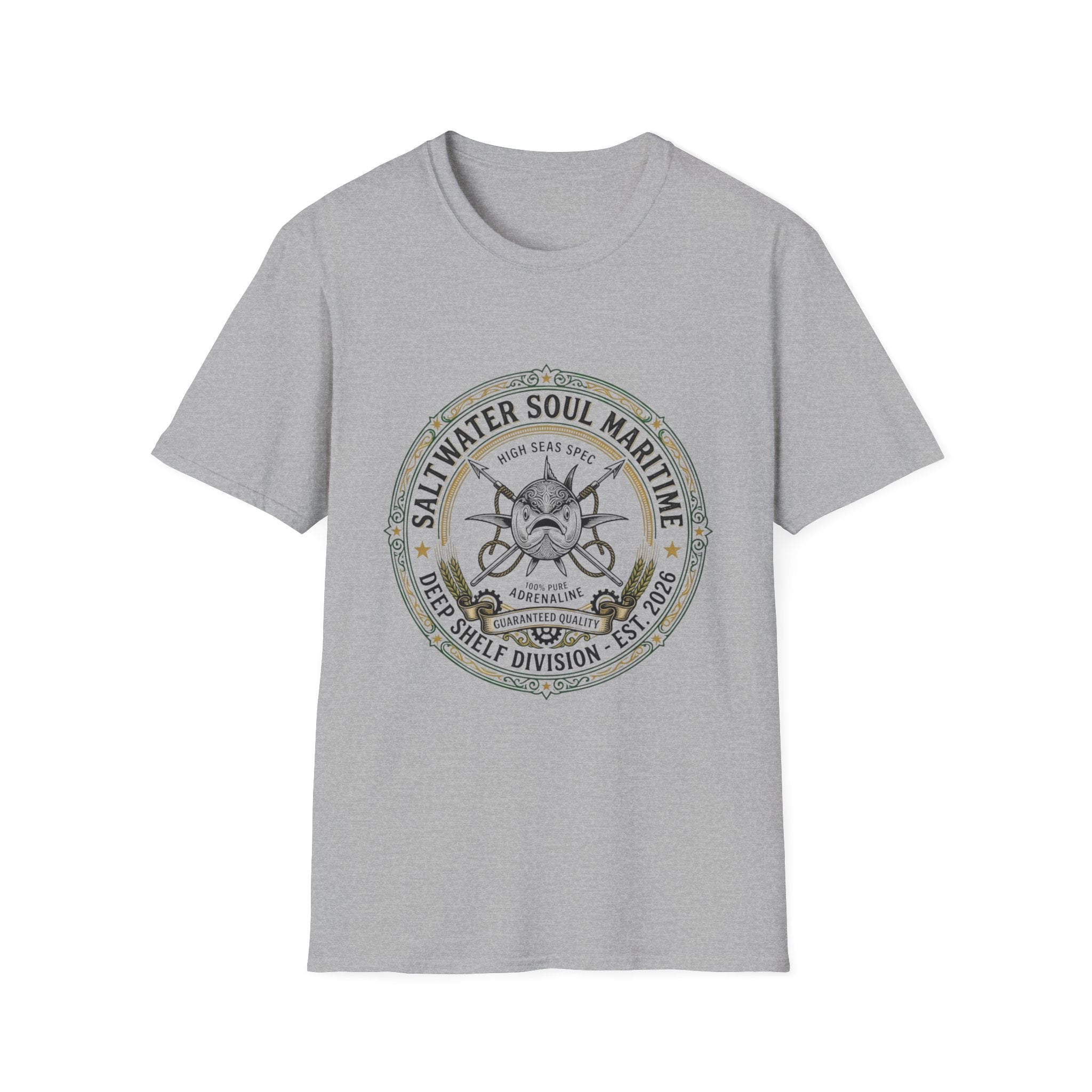 Saltwater Soul Maritime T-Shirt — Vintage Nautical Anchor Graphic