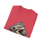 Shark Vintage Crest T-Shirt — "Respect the Current" Nautical Graphic Tee