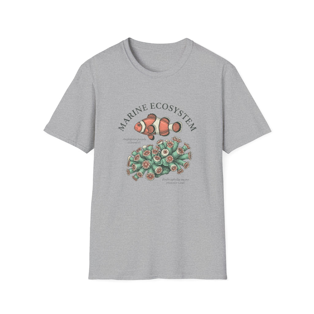 Marine Ecosystem Clownfish & Coral T-Shirt