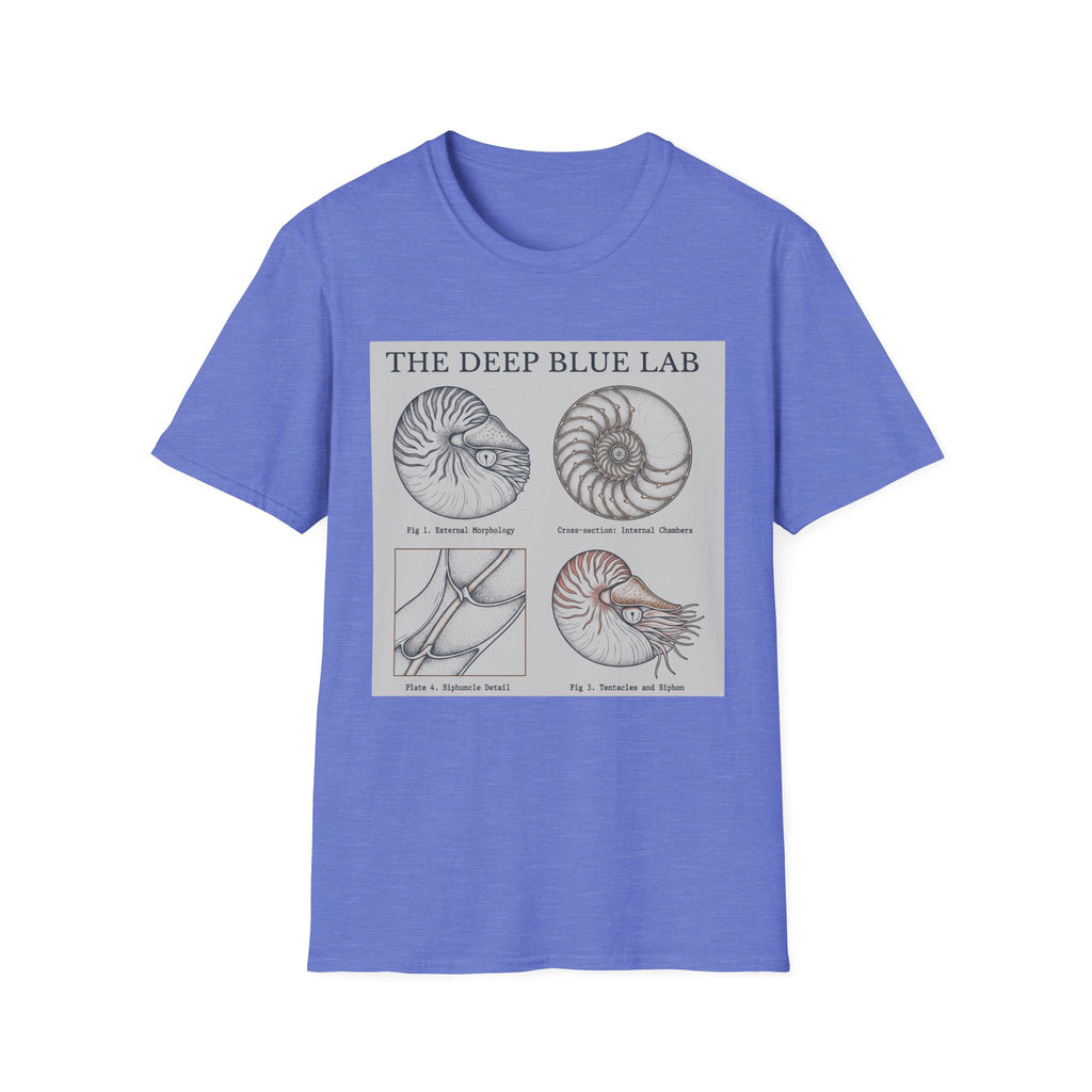 Nautilus Anatomy T-Shirt – The Deep Blue Lab Vintage Sea Life Tee