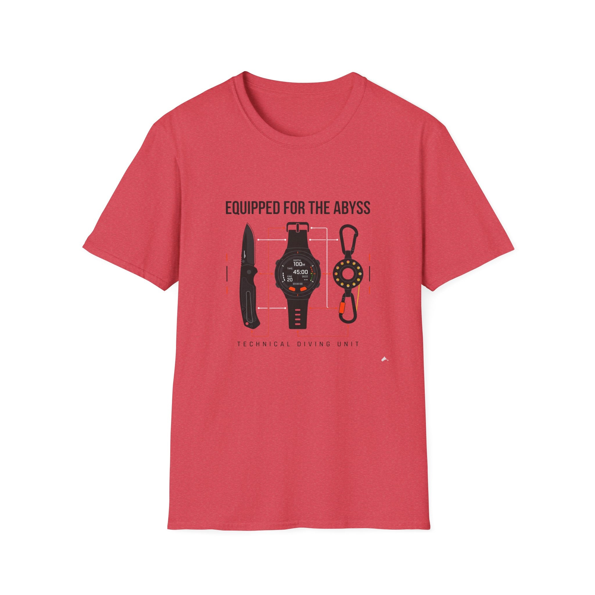 Equipped for the Abyss Scuba Gear T-Shirt — Technical Diving Tools Tee