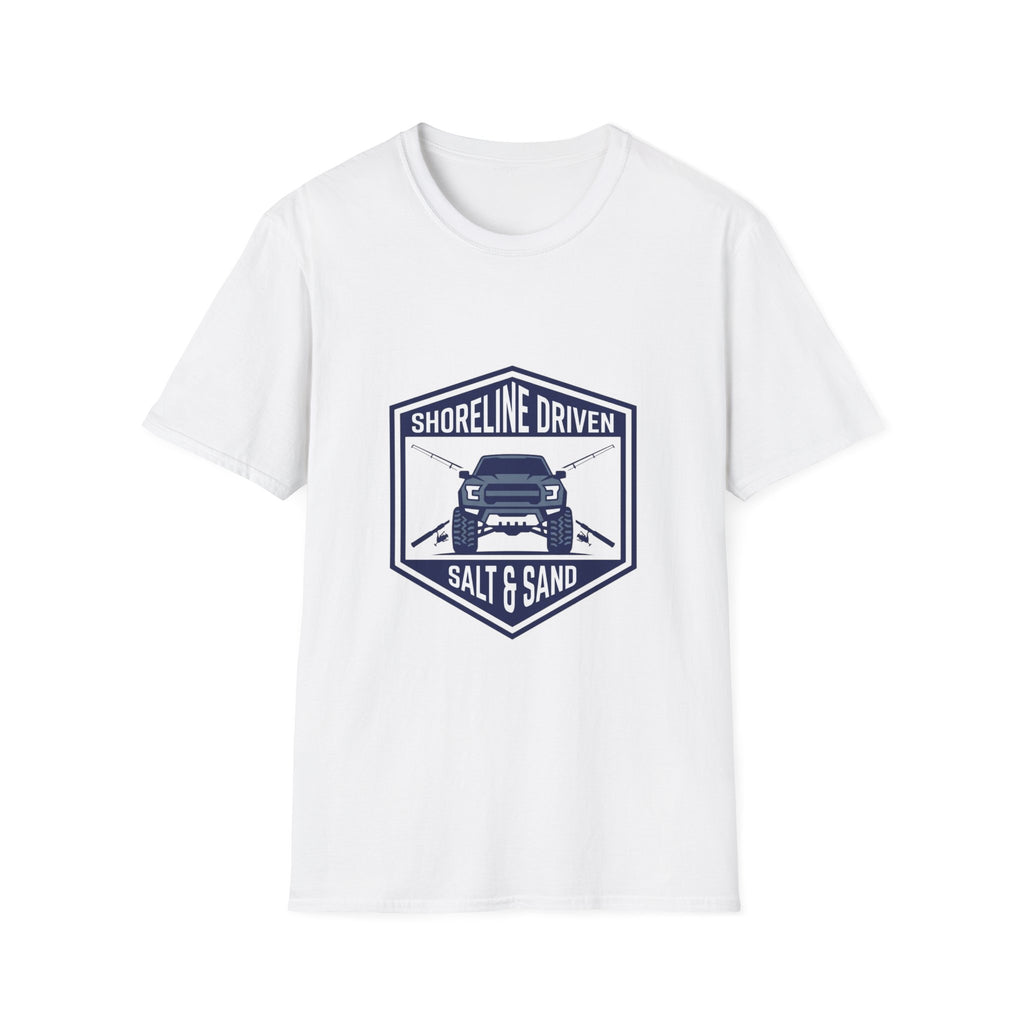 Shoreline Driven Salt & Sand T-Shirt — Coastal 4x4 Beach Adventure Tee