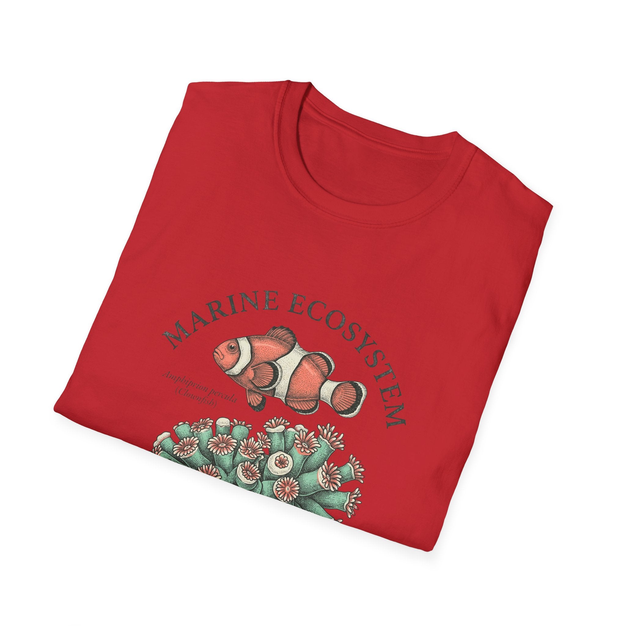 Marine Ecosystem Clownfish & Coral T-Shirt