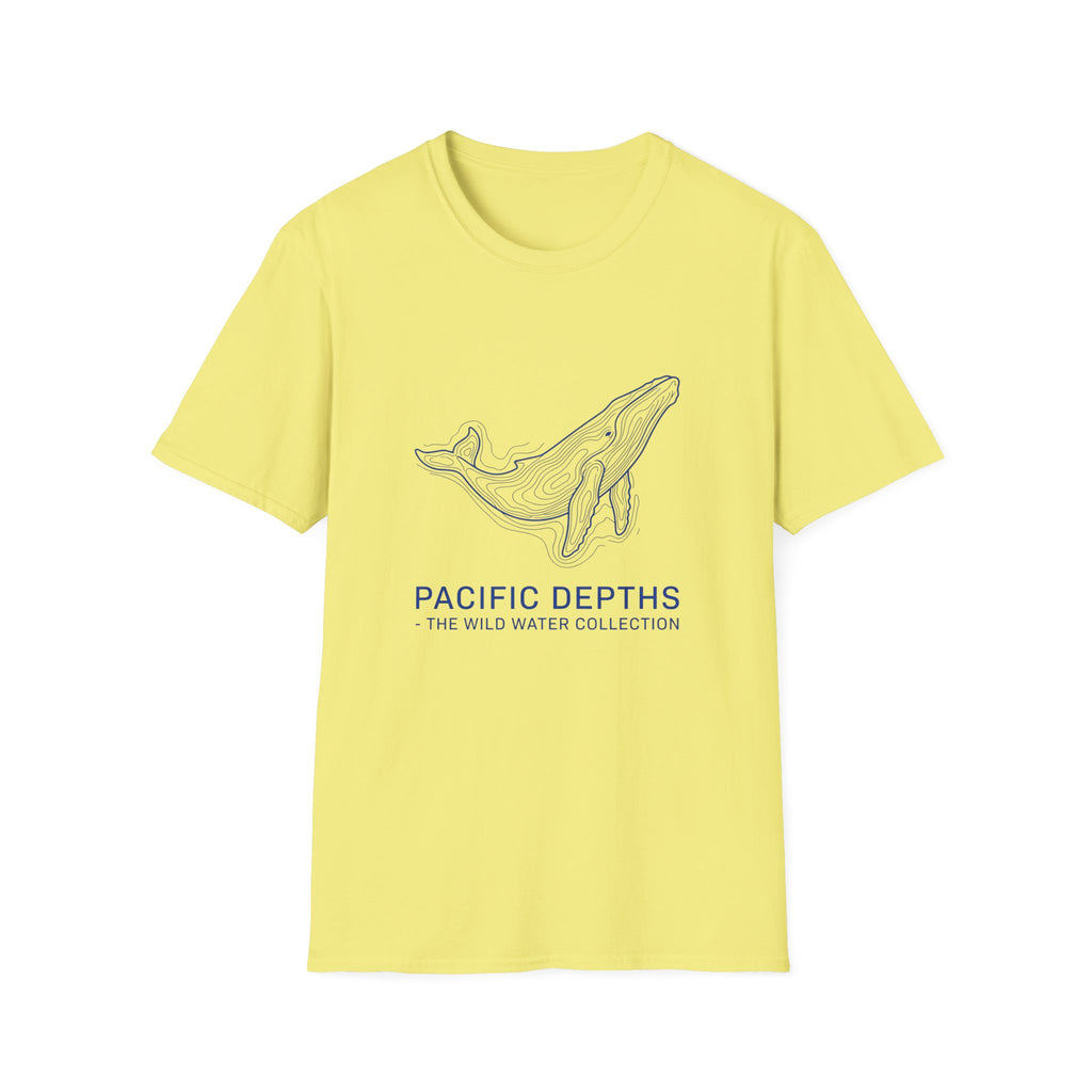 Whale Graphic T-Shirt — "Pacific Depths" Coastal Marine Tee