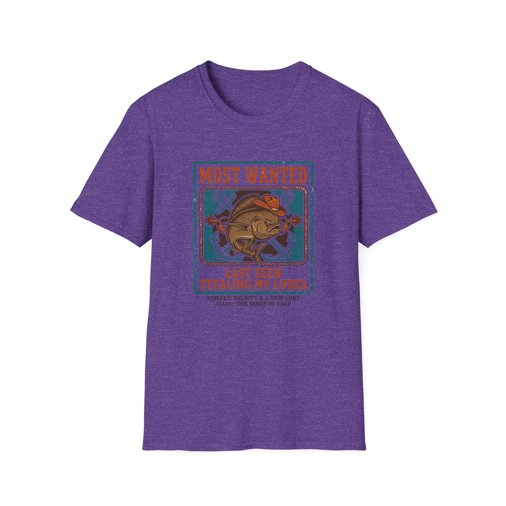 Most Wanted Fishing Shirt - "Last Seen Stealing My Lures" Tee