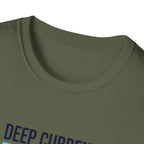 T-shirt graphique Deep Current — T-shirt de plongeur océanique « La pression forge le caractère »