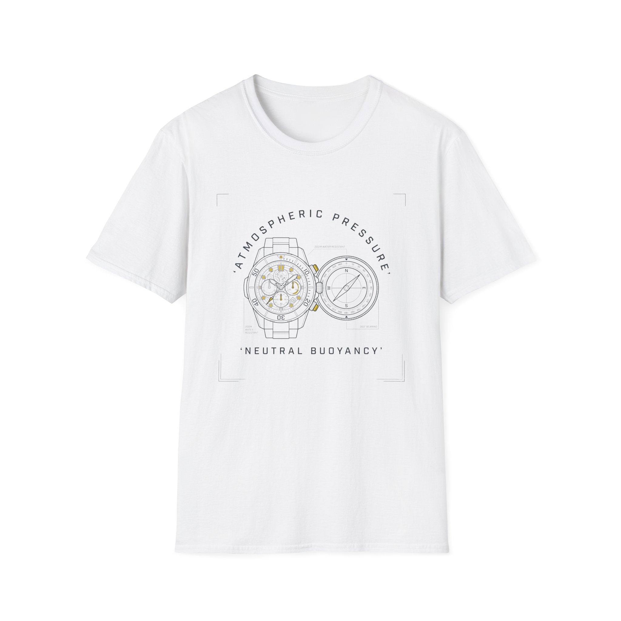Atmospheric Pressure Diagram T-Shirt — Neutral Buoyancy Science Tee