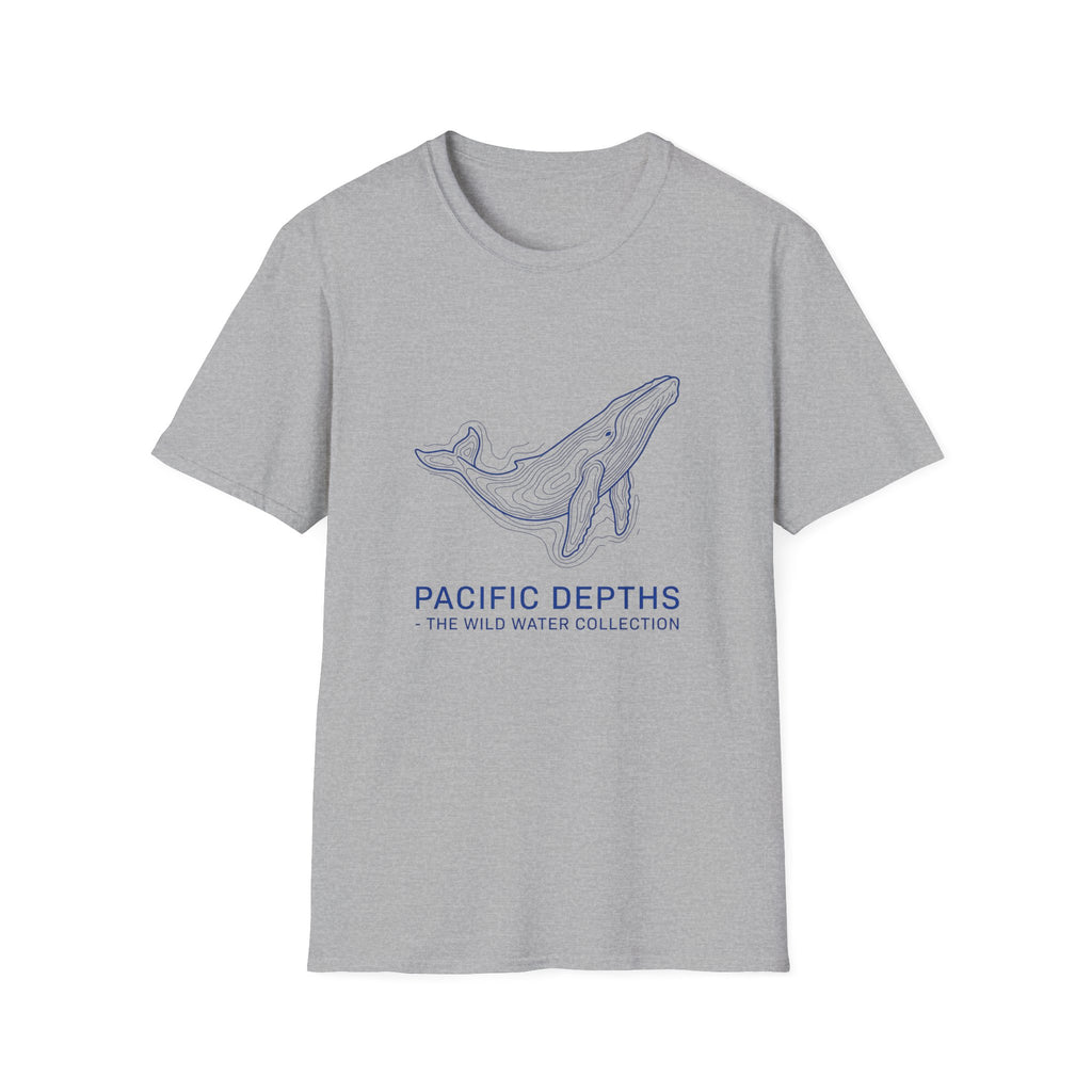 Whale Graphic T-Shirt — "Pacific Depths" Coastal Marine Tee