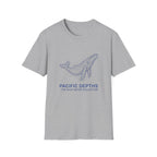 Whale Graphic T-Shirt — "Pacific Depths" Coastal Marine Tee