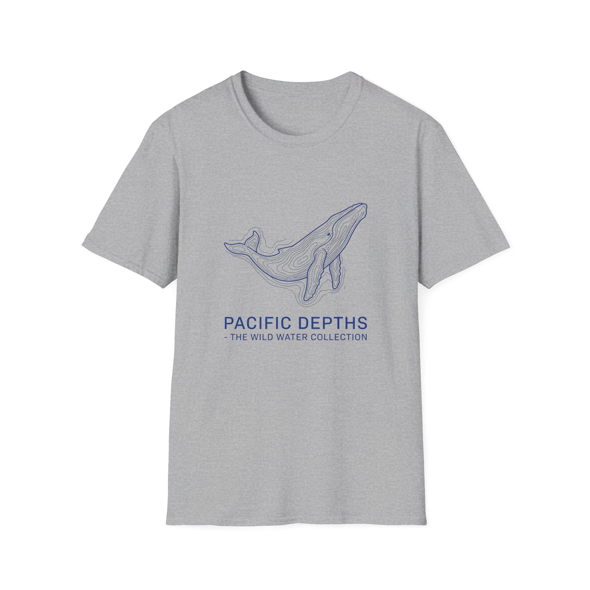 Whale Graphic T-Shirt — "Pacific Depths" Coastal Marine Tee