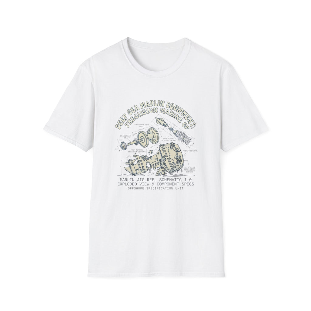 Vintage Space Capsule Diagram T-Shirt — Apollo Rocket Science Illustration Tee